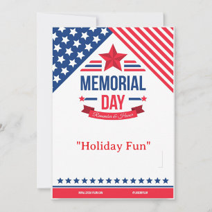 Minnesdags "Holiday Fun"-festinladning Inbjudningar