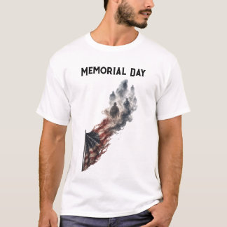 Minnesdags Tribute Amerikansk Flagga Design T Shirt