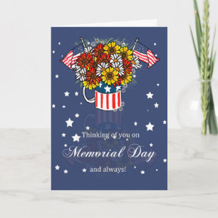Minnesdagskort med blommor i Mugg Kort