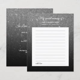  minnesfack för elegant, svart, vit ombre