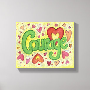 Minnesfärgning av Ord Art Painting Wrapped Canvas 