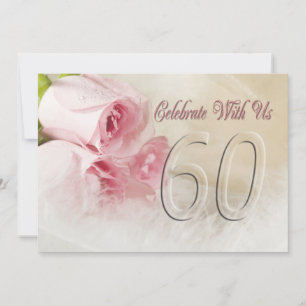 Minnesfestinbjudan i 60 år inbjudningar