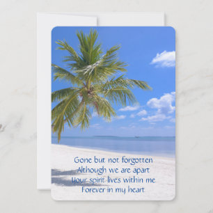 Minnesficka Tropical Beach Paradise Inbjudningar