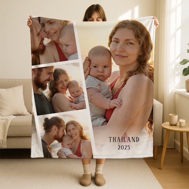 Minnesfilt för fotostrip fleecefilt (Skapare uppladdad)