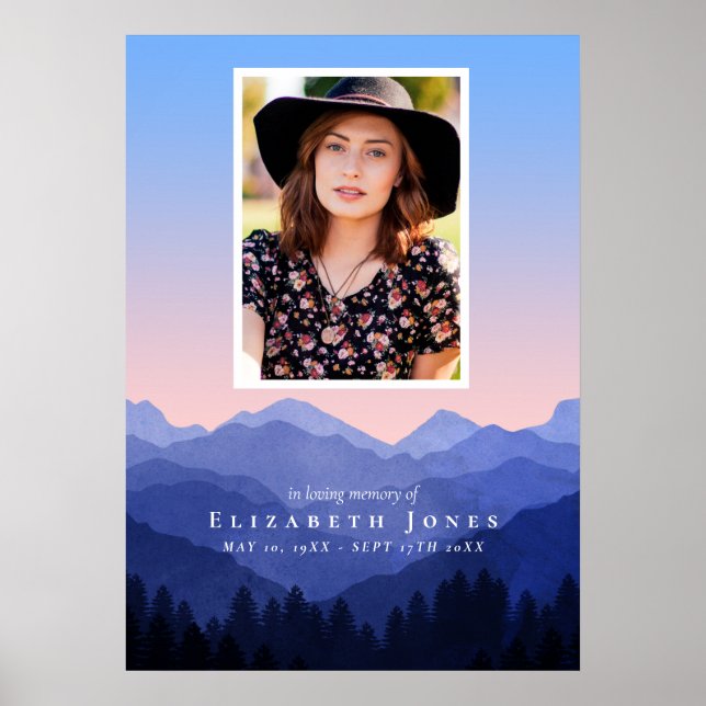 Minnesfirande för Mountains Poster (Framsidan)