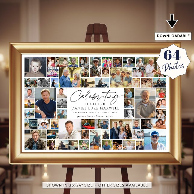 Minnesfirande Minnesbilder 64 Fotokollage Poster (Skapare uppladdad)