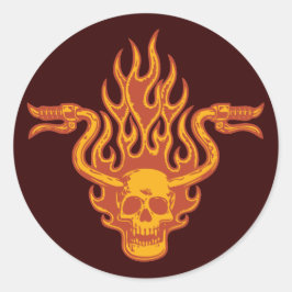 Minnesförlust -1a runt klistermärke