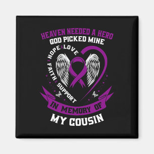 Minnesförlust av Cousin Pancreatic Cancer Awarene Magnet