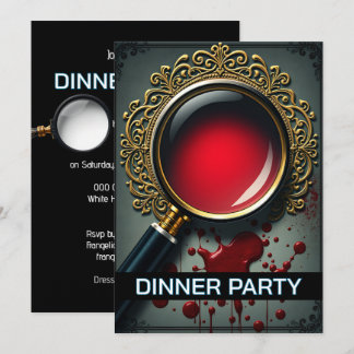 Minnesförstorande glasögon middag party inbjudningar