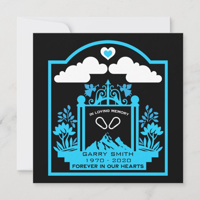 Minnesgåva för bergsklättrare kort (Framsida)