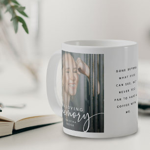 Minnesgåva med foto och citat kaffemugg