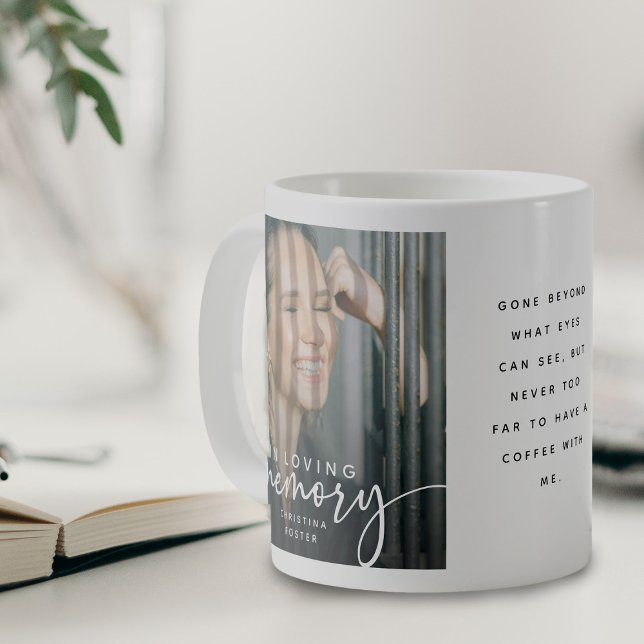 Minnesgåva med foto och citat kaffemugg (Skapare uppladdad)