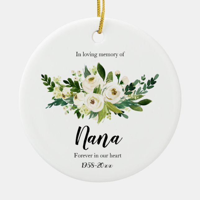 Minnesgåvor för Nana-ornament Julgransprydnad Keramik (Framsidan)