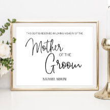 Minnesgudstjänst för Brudgummens Mor Bröllop