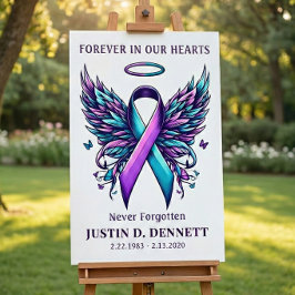 Minnesgudstjänst för förebyggande av självmord väl poster