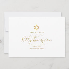 Minnesgudstjänst FotoGold Davidstjärna Judisk  Tack Kort