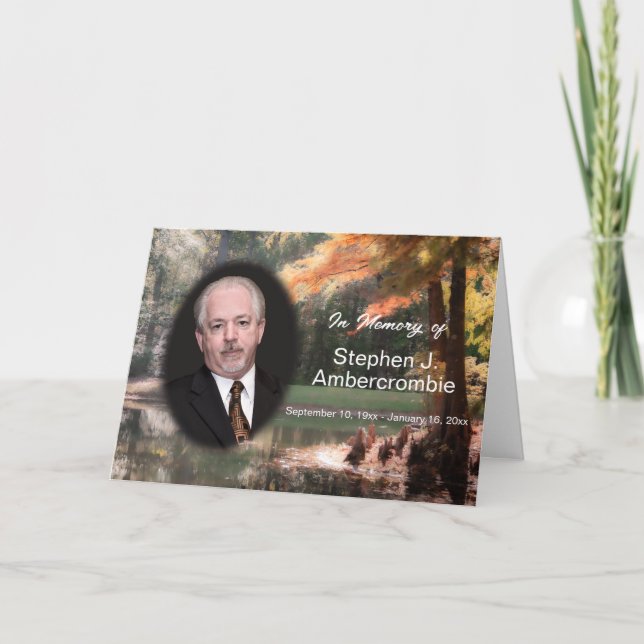 Minnesgudstjänstens bulletin till minne av kort (Framsida)