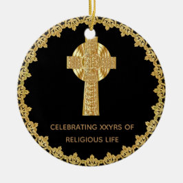 Minneshögtid för Priest Ordning-jubileum till minn Julgransprydnad Keramik