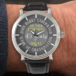 Minneshögtid Pension Award Watch Armbandsur<br><div class="desc">Pension Award från ett företag eller en organisation. Erkännande av en anställds engagemang och långa tjänstgöring.</div>