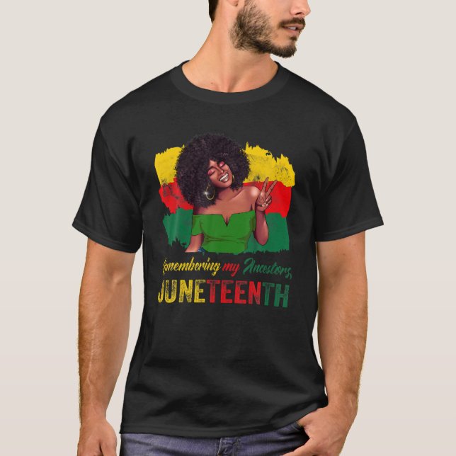 Minneshögtid till mina föregångare Junth Black Fre T Shirt (Framsida)