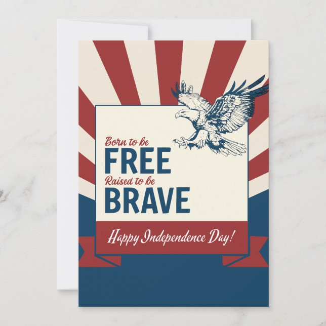 Minneshögtid till självständighet, Hälsning-kort Tack Kort (Framsida)