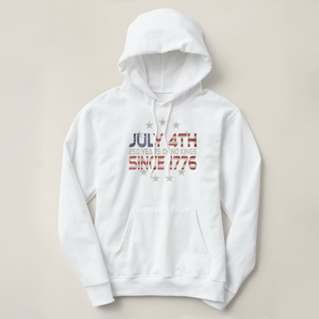 Minneshögtid våra nationer 250 juli 4:e juli! Hood T Shirt (Design framsida)
