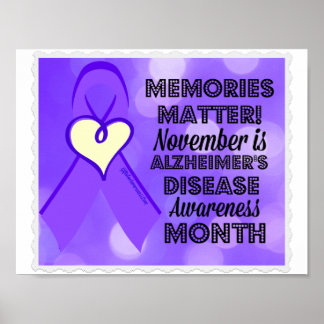 Minneshögtider för Alzheimers sjukdom Poster
