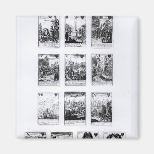 Minneshögtider för spelkort magnet