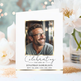 Minneshögtidlighållande av Guld-programmet PHOTO Tack Kort