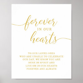 Minneshögtidligt bröllopsskylt för alltid i våra h poster