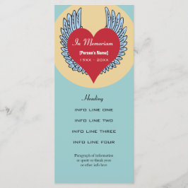 Minnesinbjudan eller programkort program