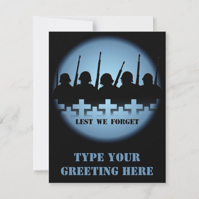 Minnesinbjudningar i Krig, så att vi inte glömmer  OSA Kort (Framsida)