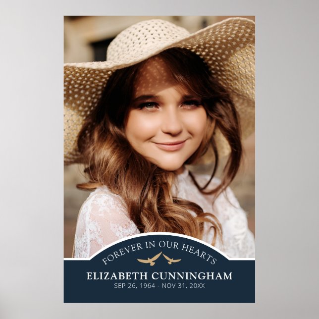 Minnesklassisk anpassad fotominne poster (Framsidan)