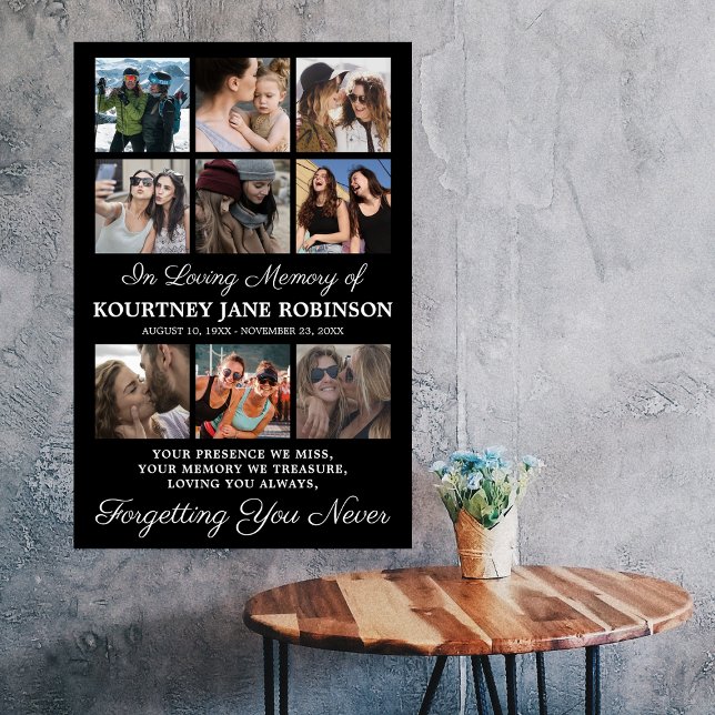 Minneskollage med 9 bilder poster (Skapare uppladdad)