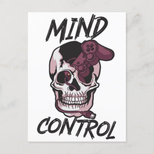Minneskontroll för speldesign poster vykort