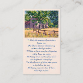 Minneskort för elegant visitkort