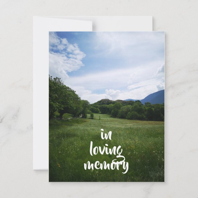 Minneskort för fält och himlar 2 (Framsida)