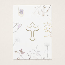 minneskort för första Heligan av kommunicering Visitkort