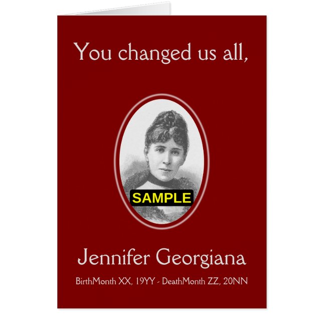 Minneskort för grundläggande och Personlig OBS Kort (Framsidan)