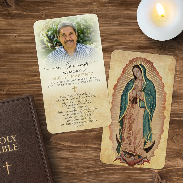 Minneskort för Guadalupe i kärleksfull minne Visitkort (Skapare uppladdad)