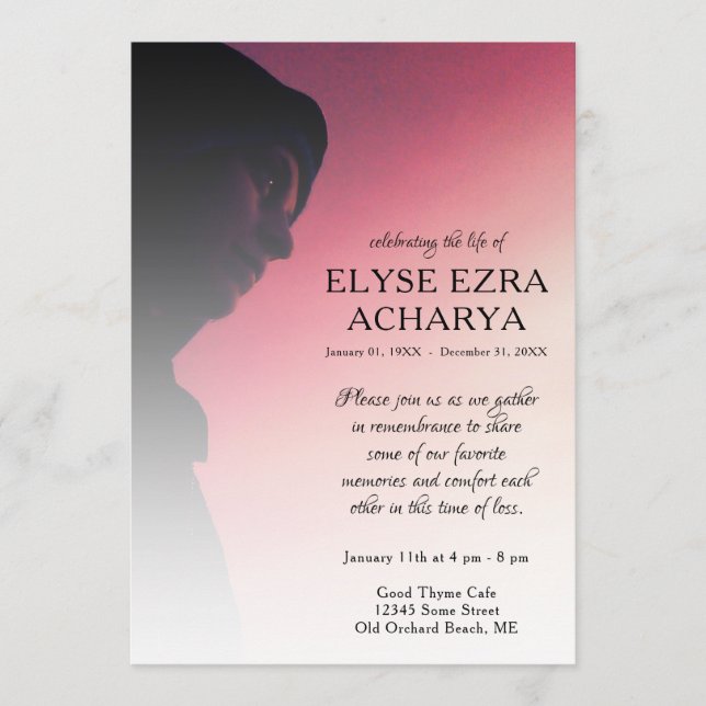 Minneskort för lämnat sidfoto program (Framsida)