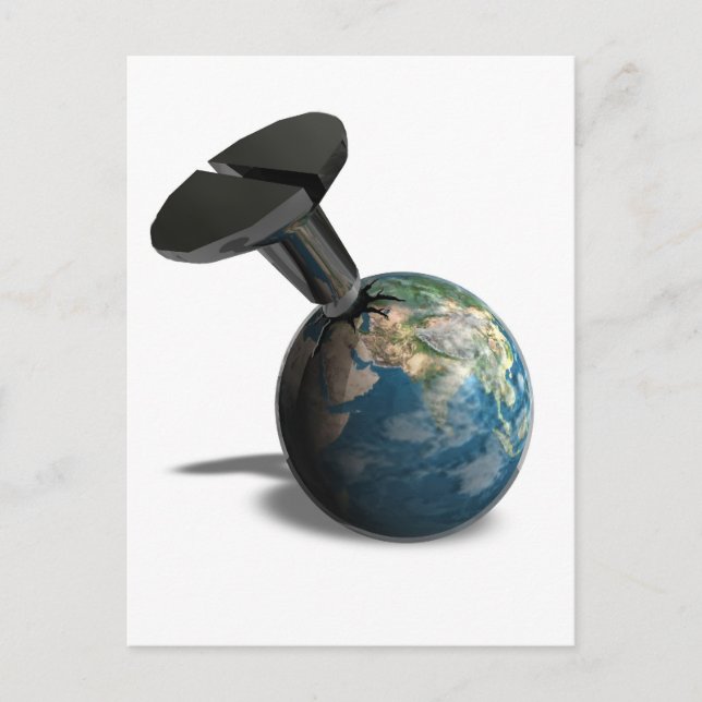 Minneskort för sårad jord vykort (Framsida)