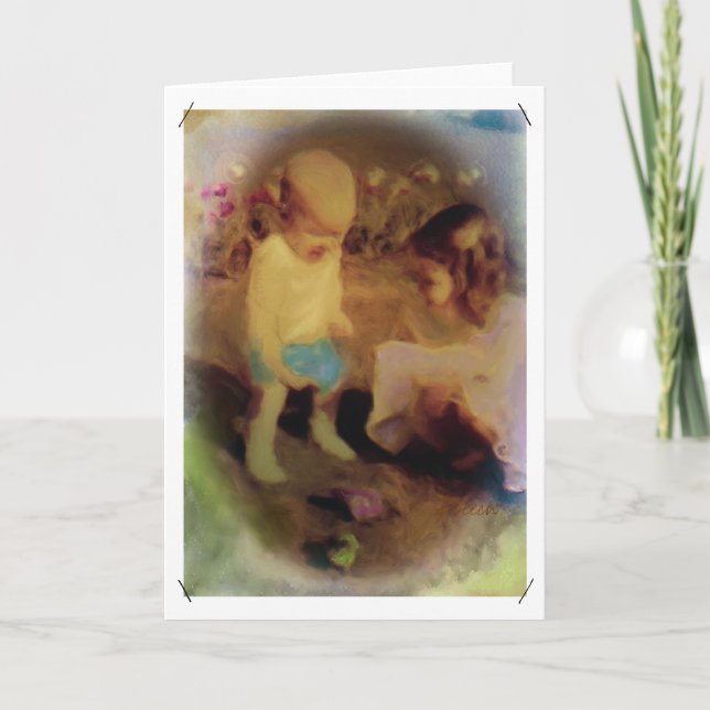 Minneskort för sötaste barn helgkort (Framsida)