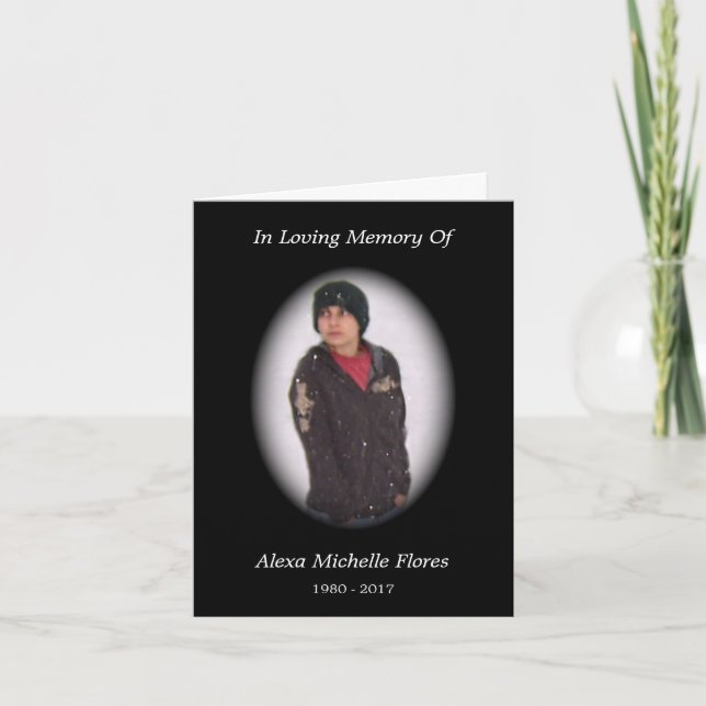 minneskort (svart) kort (Framsida)