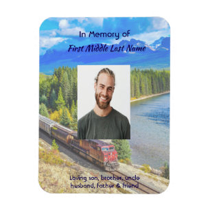 Minneskort Tåg Järnväg Spårvagn Magnet