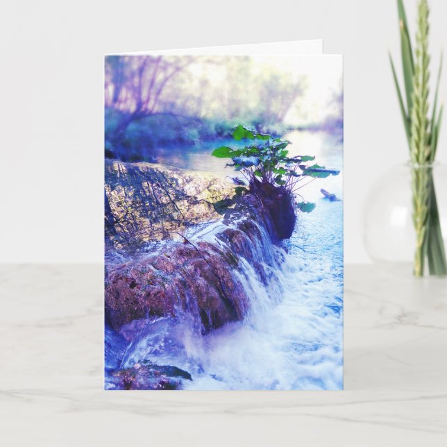 minneskort vatten dimma kort (Framsida)