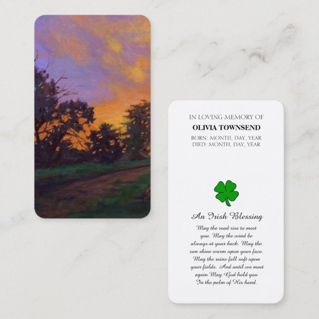 Minneskortet firande i Life Bild Visitkort (Fram/baksida)