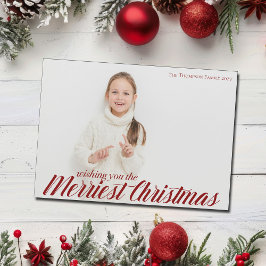 Minneskortet Photo Magnet Card för bästa julskript
