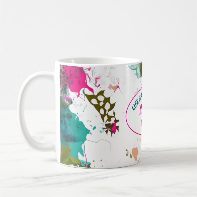 Minneslivet gör konst kaffemugg (Vänster)