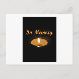 Minnesljusglöd Vykort